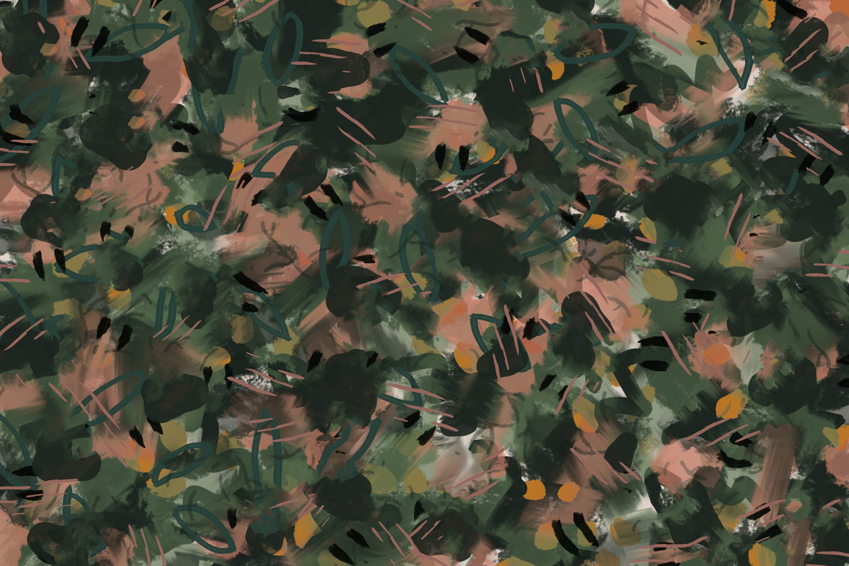 Abstract Earth Tones Wall Mural -2607083 in your room — zoomed
