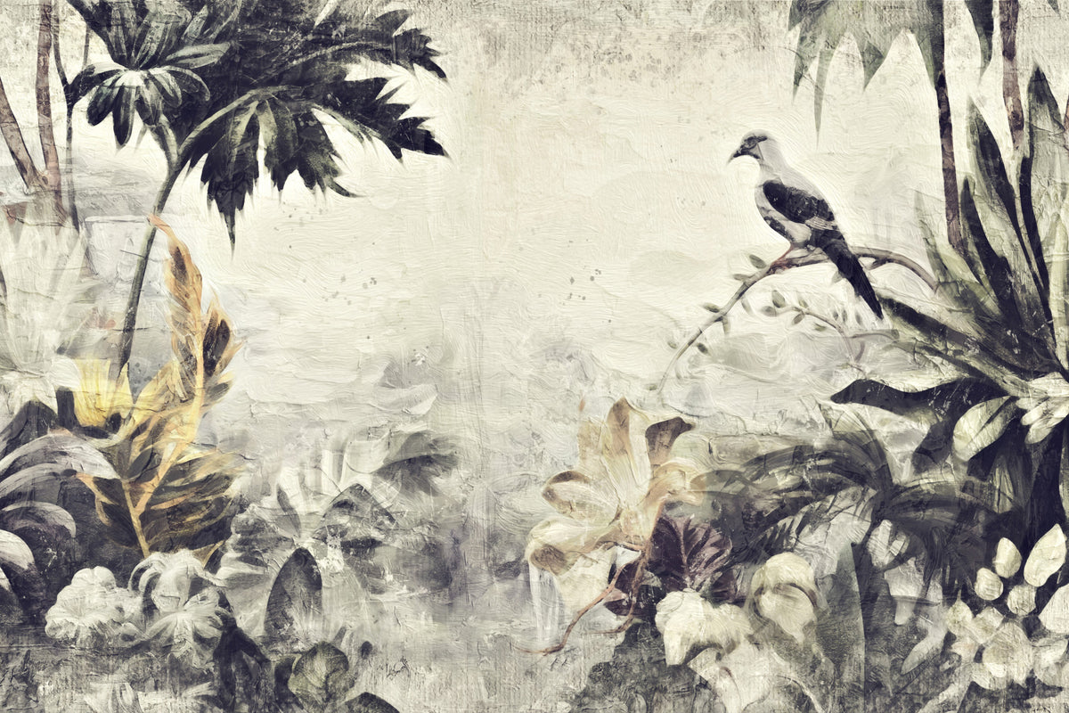 Painted Dove Haven Wall Mural in your room — zoomed