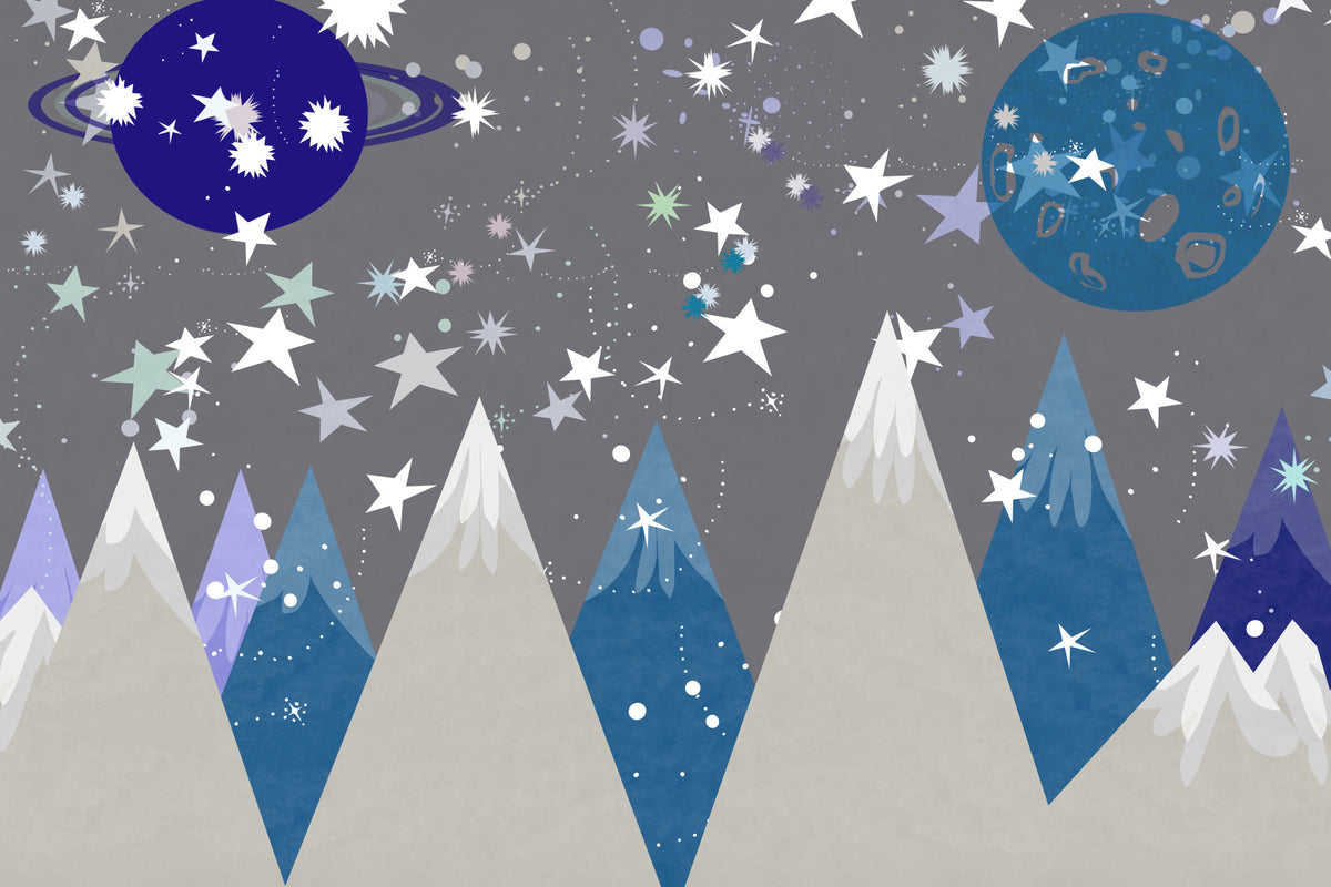 Starry Mountain Dreams Wall Mural -2719923 in your room — zoomed