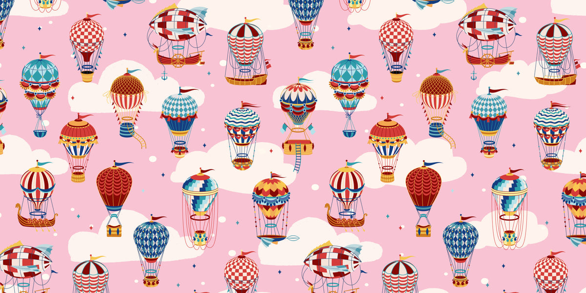 Cloudbound Balloons Wall Mural -2735493 in your room — zoomed