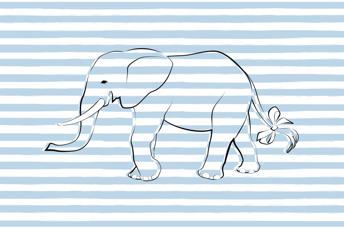 Elephant with a Bow Wall Mural -2643123 in your room — zoomed