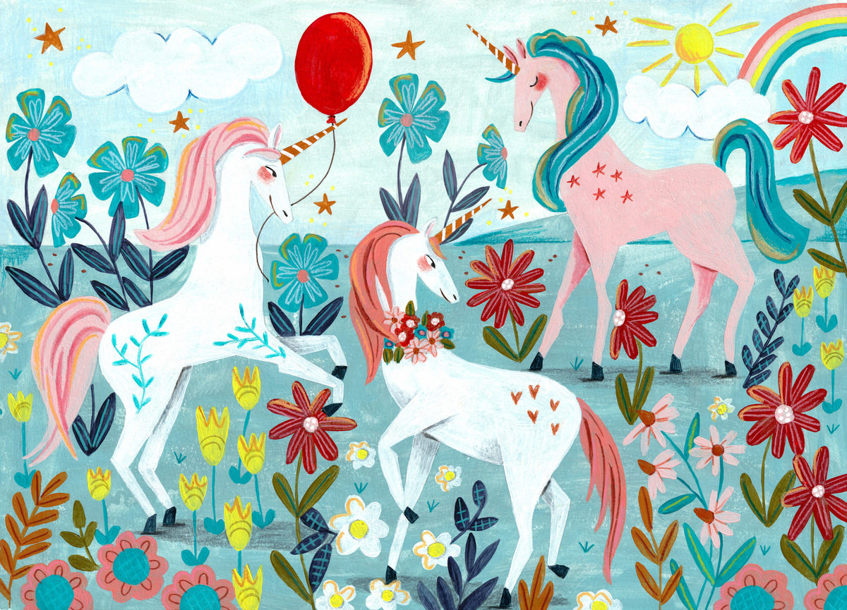 Floral Unicorn Magic Wall Mural -2664483 in your room