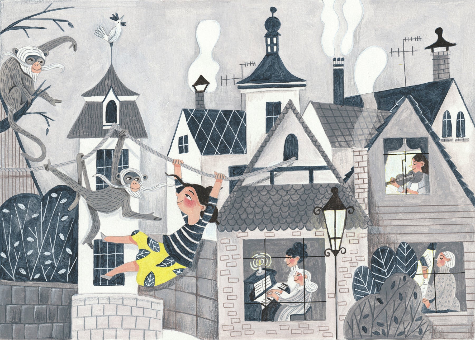 Town Swing Adventure Wall Mural -2663434