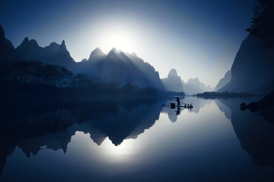 Serene Dawn: Yangshuo's Whisper Wall Mural - 2558010