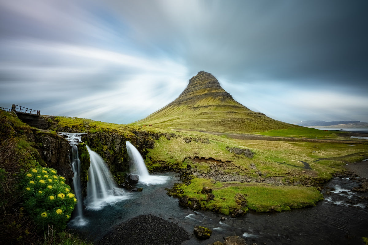 Kirkjufell Mountain Serenity Wall Mural -2552018 in your room — zoomed
