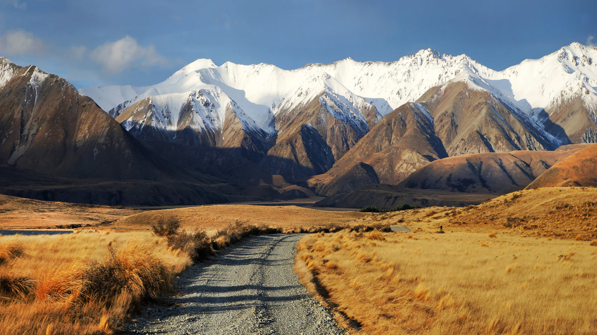 Snowy Peaks Path Wall Mural -2563227 in your room — zoomed