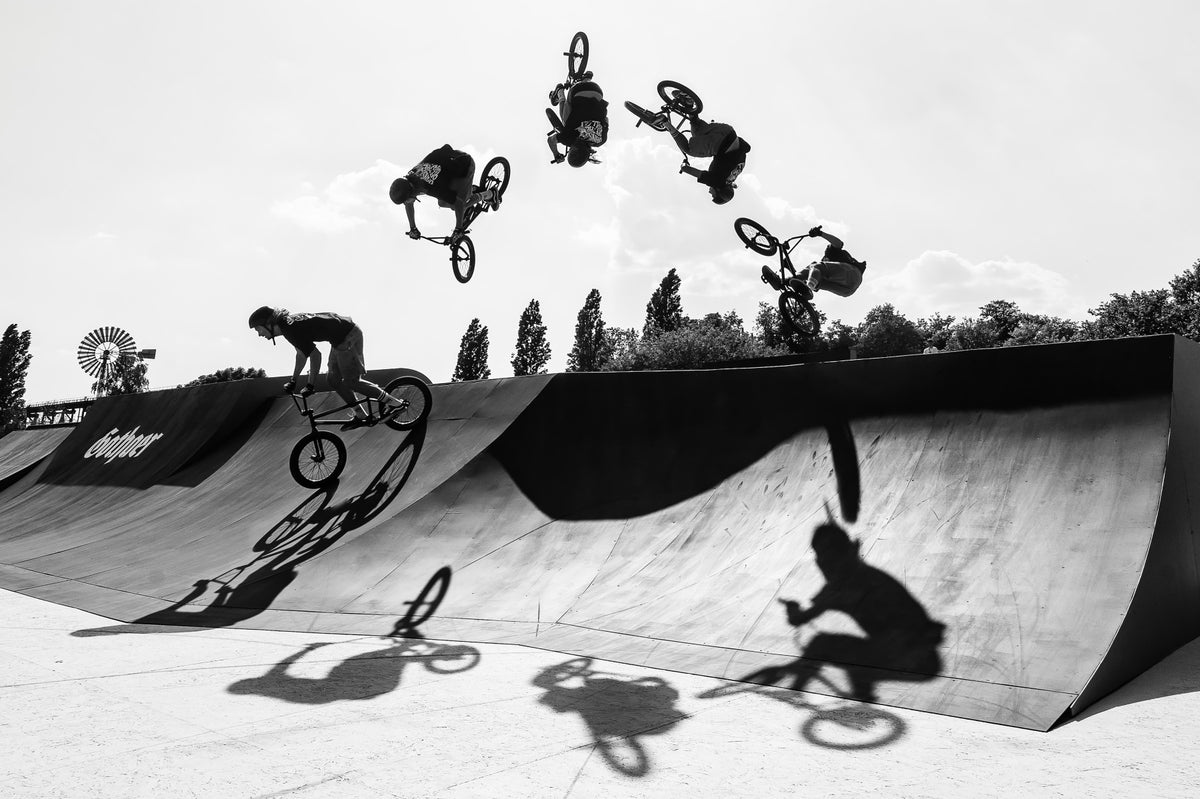 Monochrome BMX: Shadow & Style Wall Mural -2545318 in your room