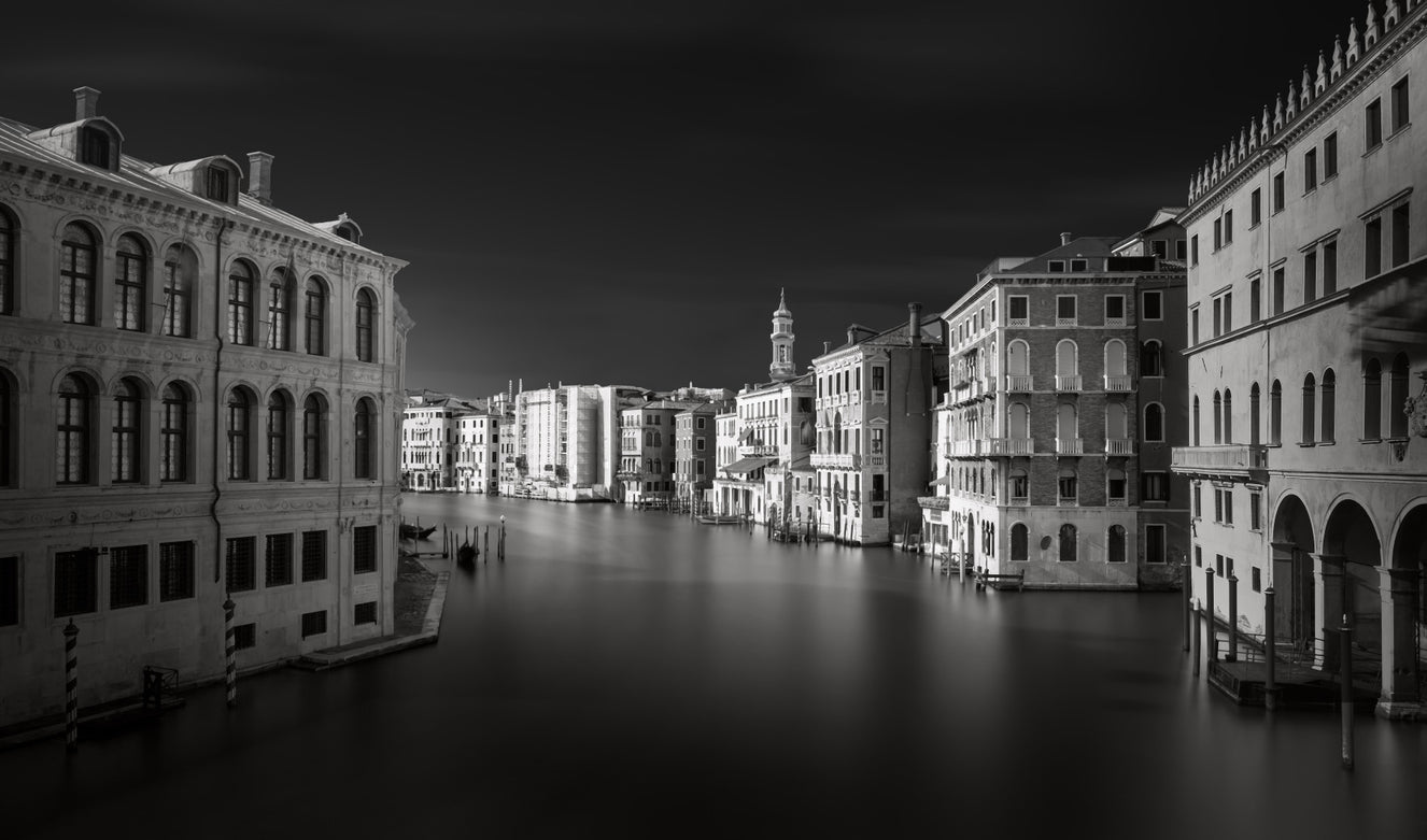 Venetian Echoes: Monochrome Serenity Wall Mural -2318750
