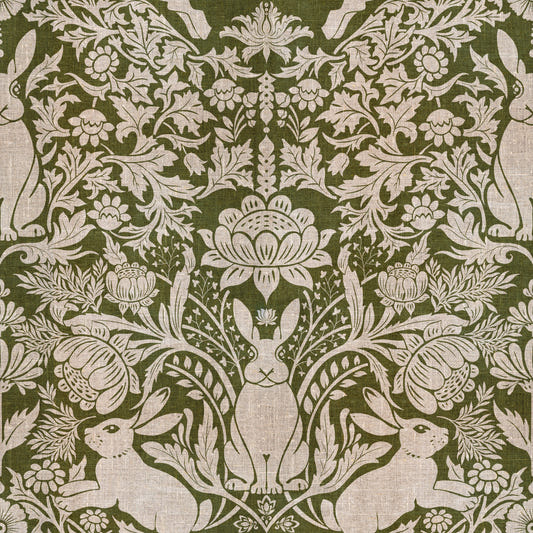 Forest Hare Tapestry Wallpaper⁠