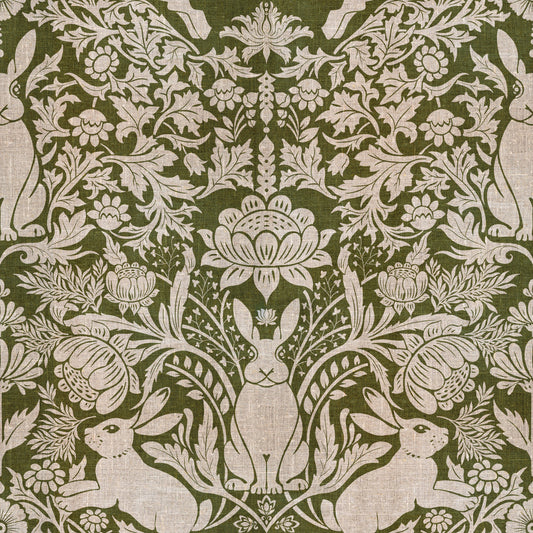 Forest Hare Tapestry Wallpaper⁠