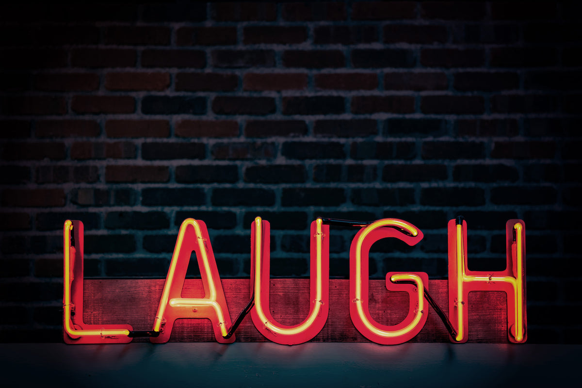 Laugh Neon Glow Wall Mural -2226251 in your room