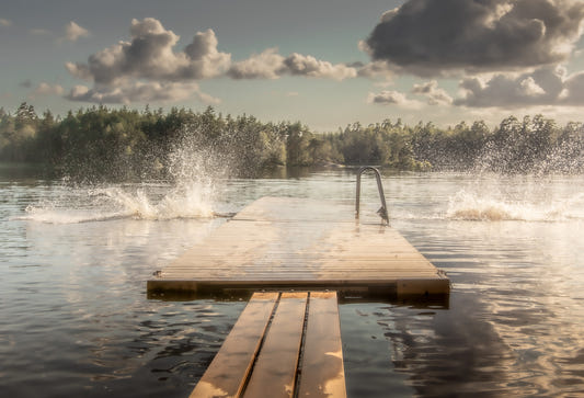 Lake Jump! Wall Mural -2221045