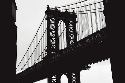 Urban Span: Bridge Silhouette Wall Mural -2333759