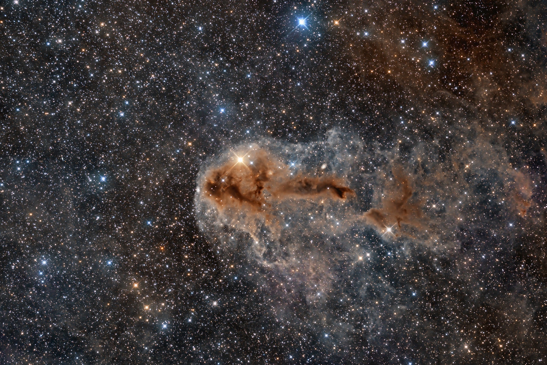 Night Sky Canvas Wall Mural -2318114 in your room — zoomed