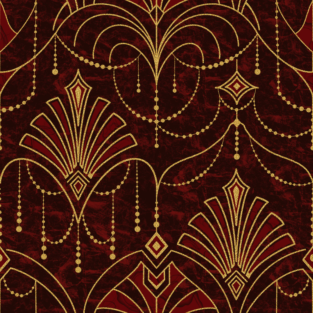 Ruby Deco Radiance Wallpaper⁠ in your room