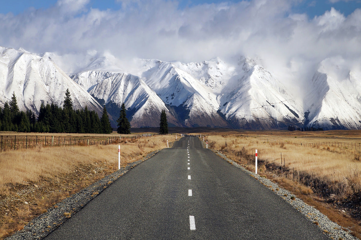 Winter's Road Wall Mural - 2369971 in your room — zoomed