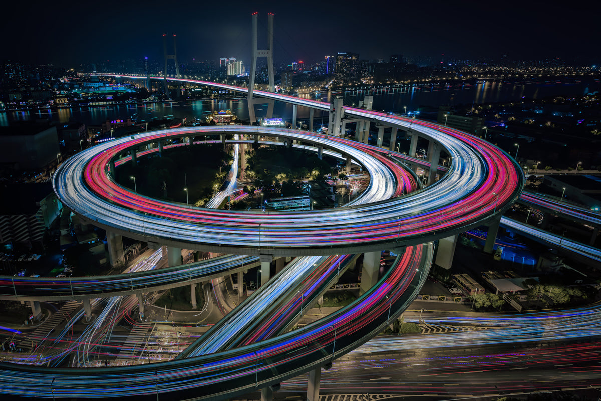 City Flow: Light Trails Wall Mural -2356172 in your room