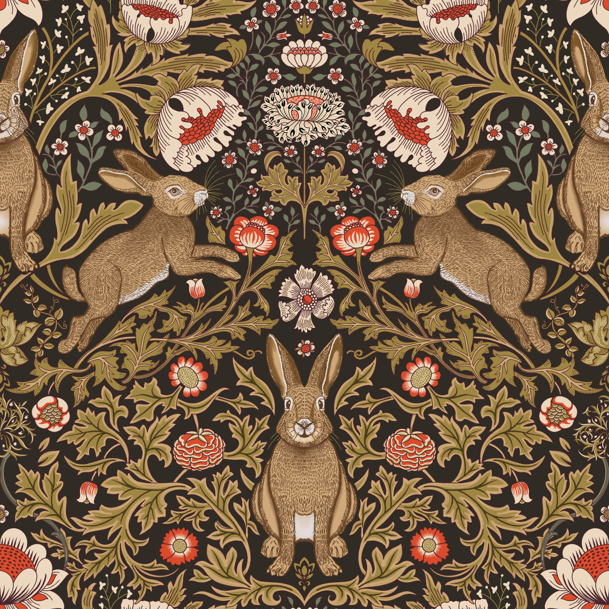Hare & Bloom Wallpaper⁠ in your room