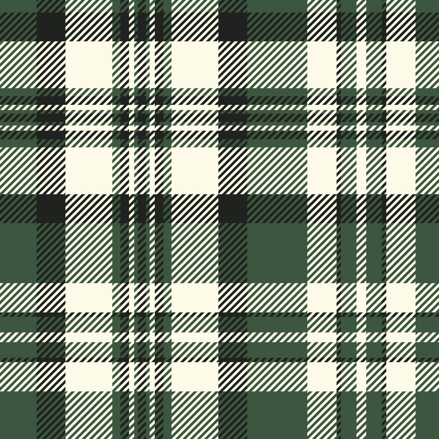 Modern Green Plaid Wallpaper⁠