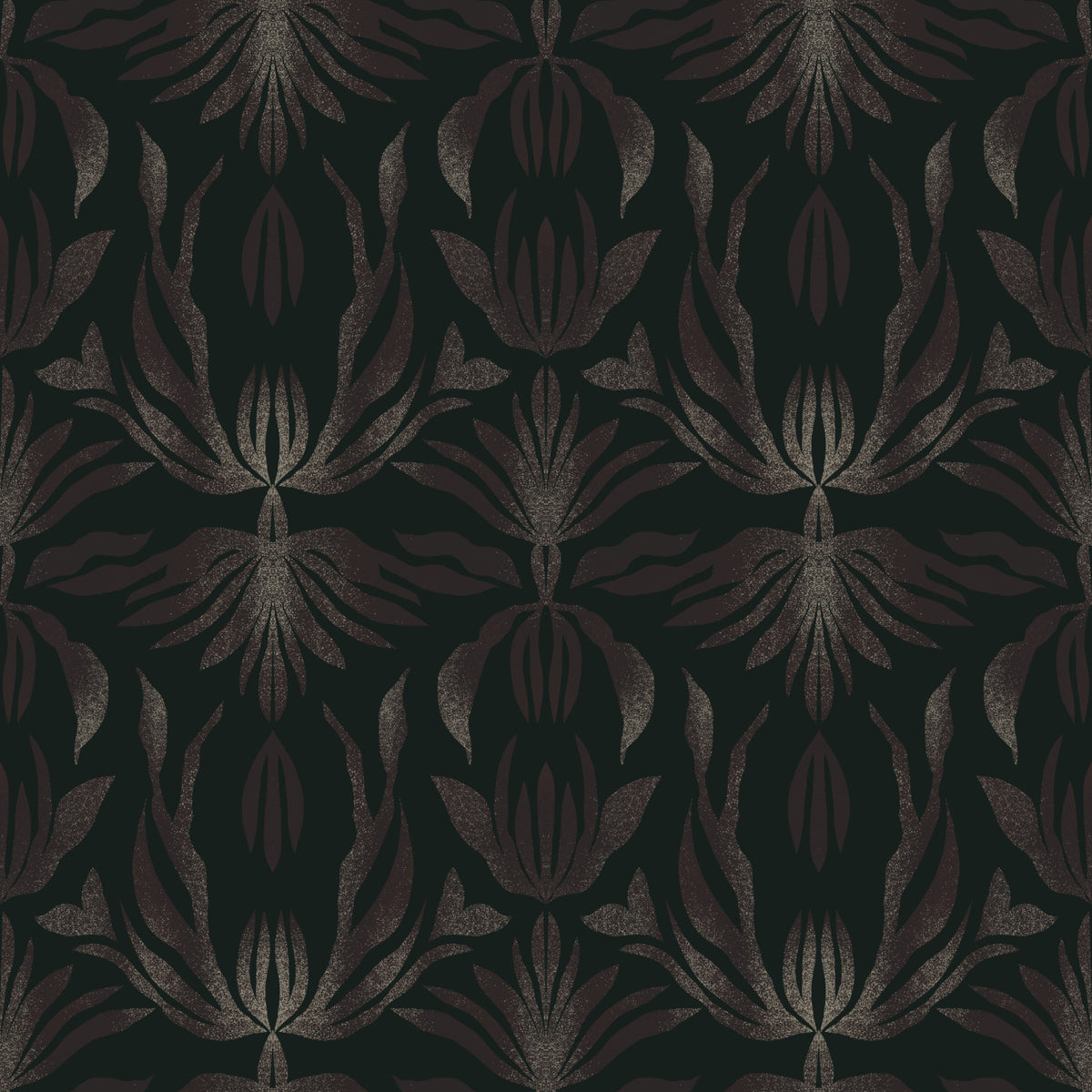Bronze Floral Fantasy Wallpaper⁠ in your room — zoomed