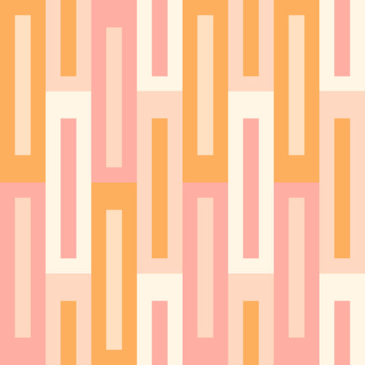 Retro Peach Maze Wallpaper⁠