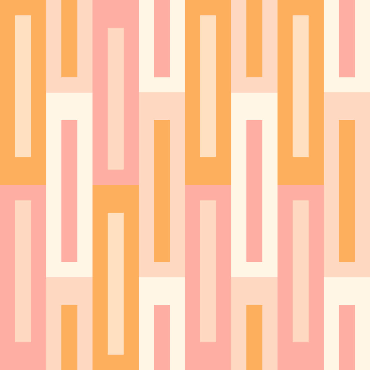 Retro Peach Maze Wallpaper⁠ in your room — zoomed