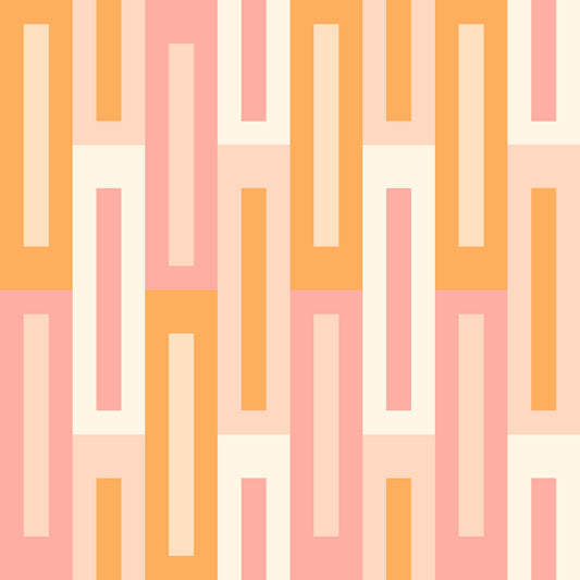 Retro Peach Maze Wallpaper⁠