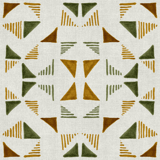 Triangles Composition Foliage Wallpaper⁠