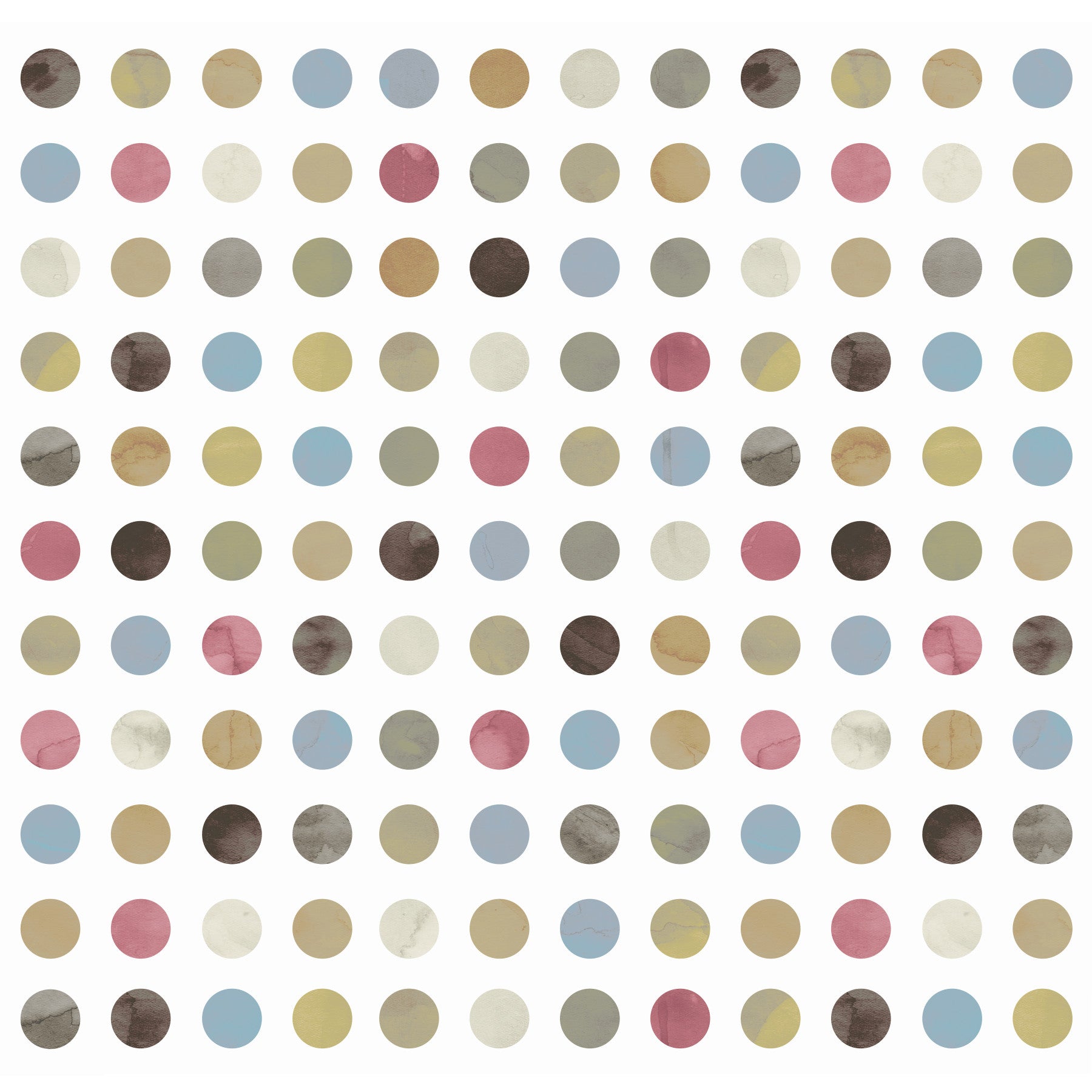Winter Pastel Dot Delight Wall Mural in your room — zoomed