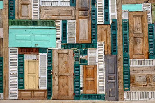 Doorscape Collage Wall Mural -1084333