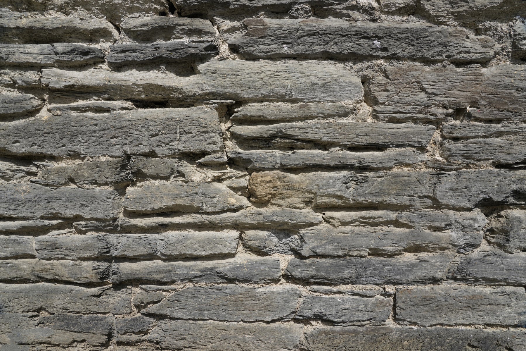 Grey Stone Layers Wall Mural -2566575