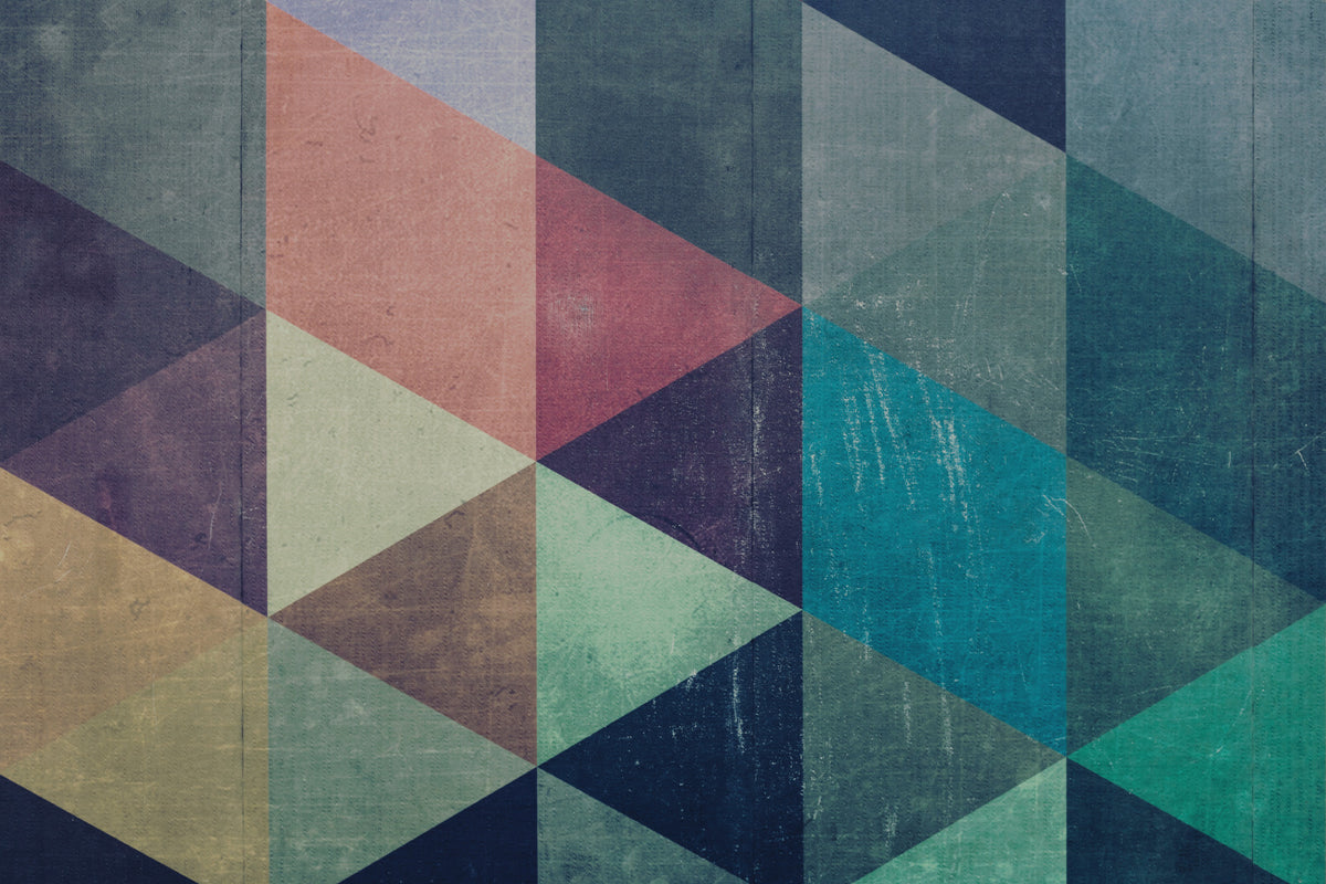 Retro Triangle Fusion Wall Mural -2226223 in your room — zoomed