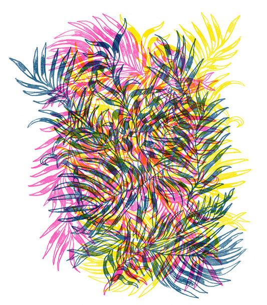 Electric Jungle Wall Mural