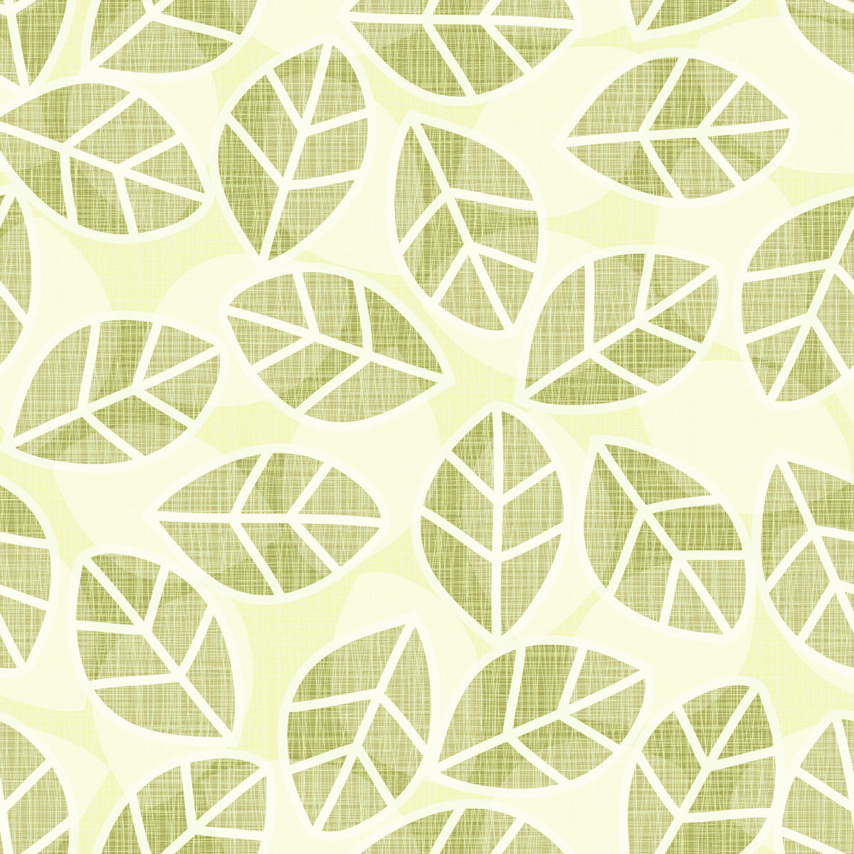 Leaves Play Spring Green Wallpaper⁠ in your room — zoomed
