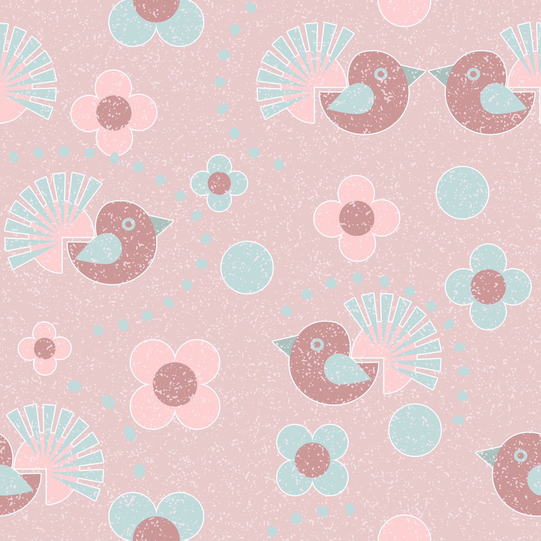 Rosebird Delight Wallpaper⁠