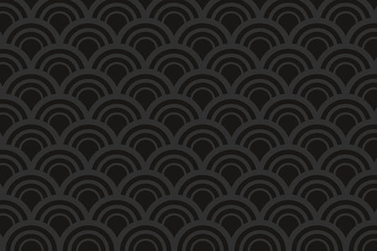 Black Charcoal Waves Wall Mural