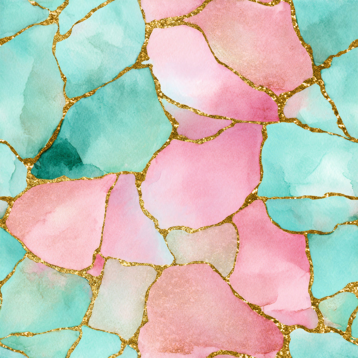 Gilded Pink And Turquoise Waters Wallpaper⁠ in your room