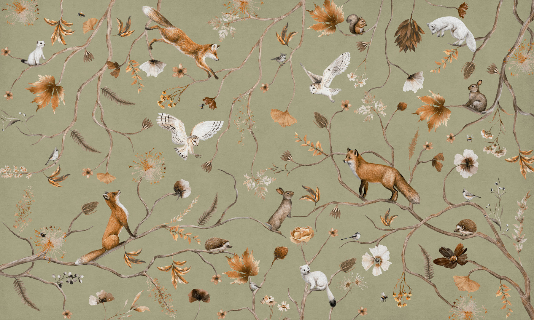 Autumn Arbor Wall Mural in your room — zoomed