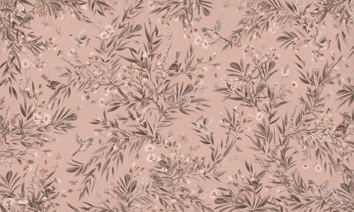Birds & Botanicals Wall Mural in your room