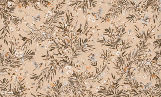 Botanical Birdsong Wall Mural
