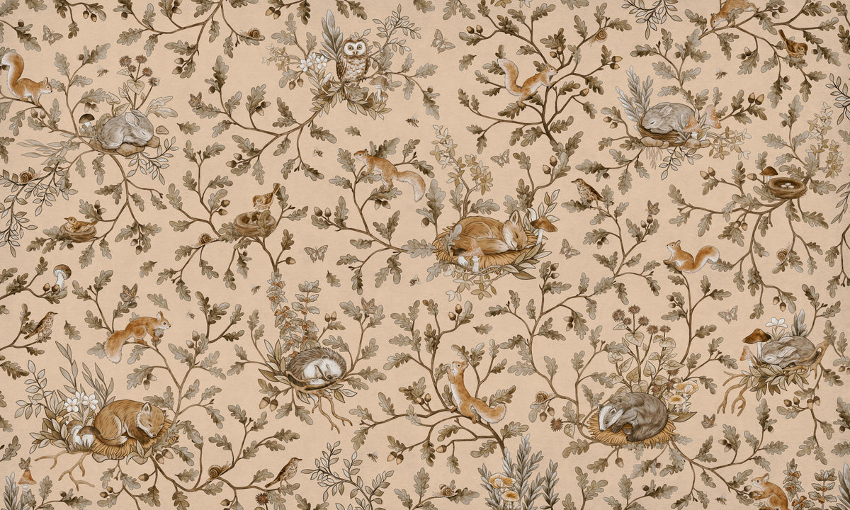 Forest Slumber Wallpaper Wall Mural
