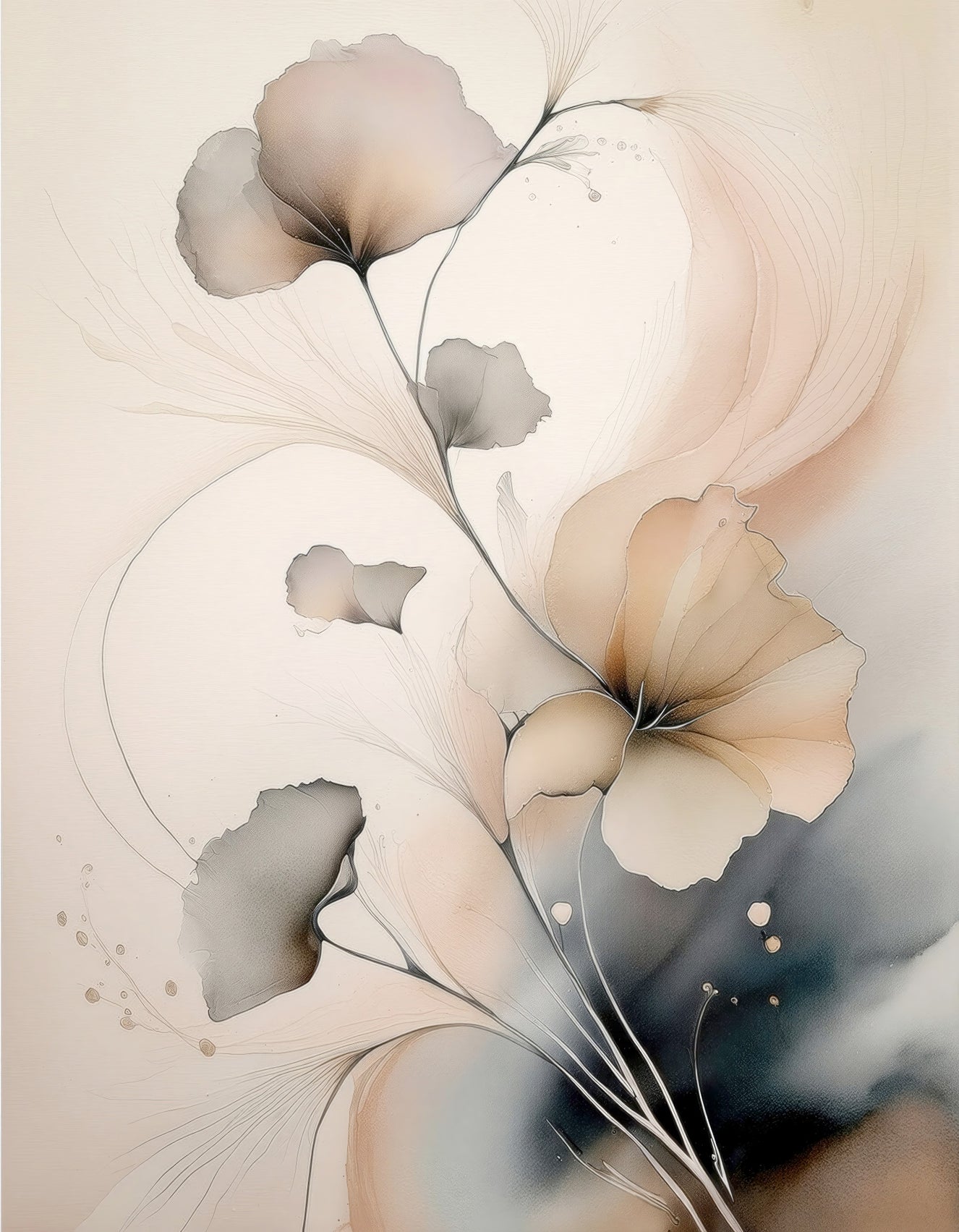 Whispers of Bloom Wall Mural