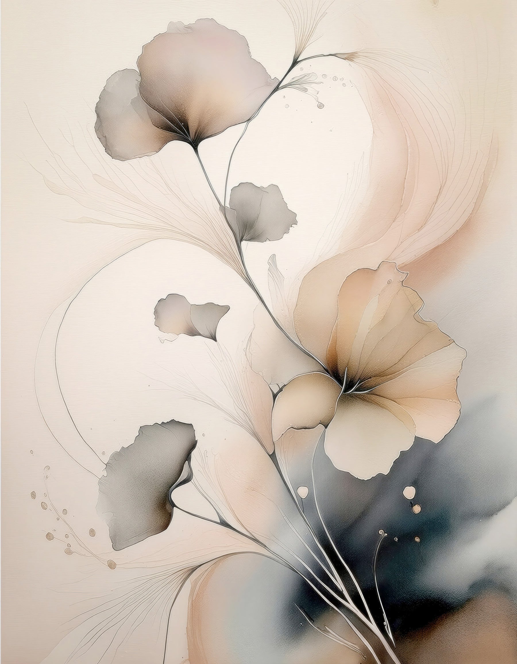 Whispers of Bloom Wall Mural