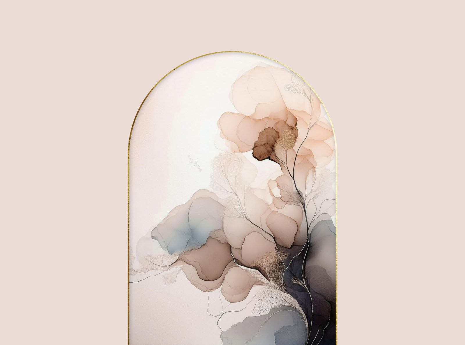Delicate Floral Mist Wall Mural in your room