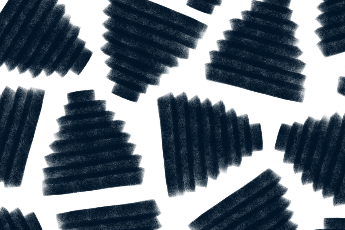 Abstract Indigo  Wall Mural in your room — zoomed