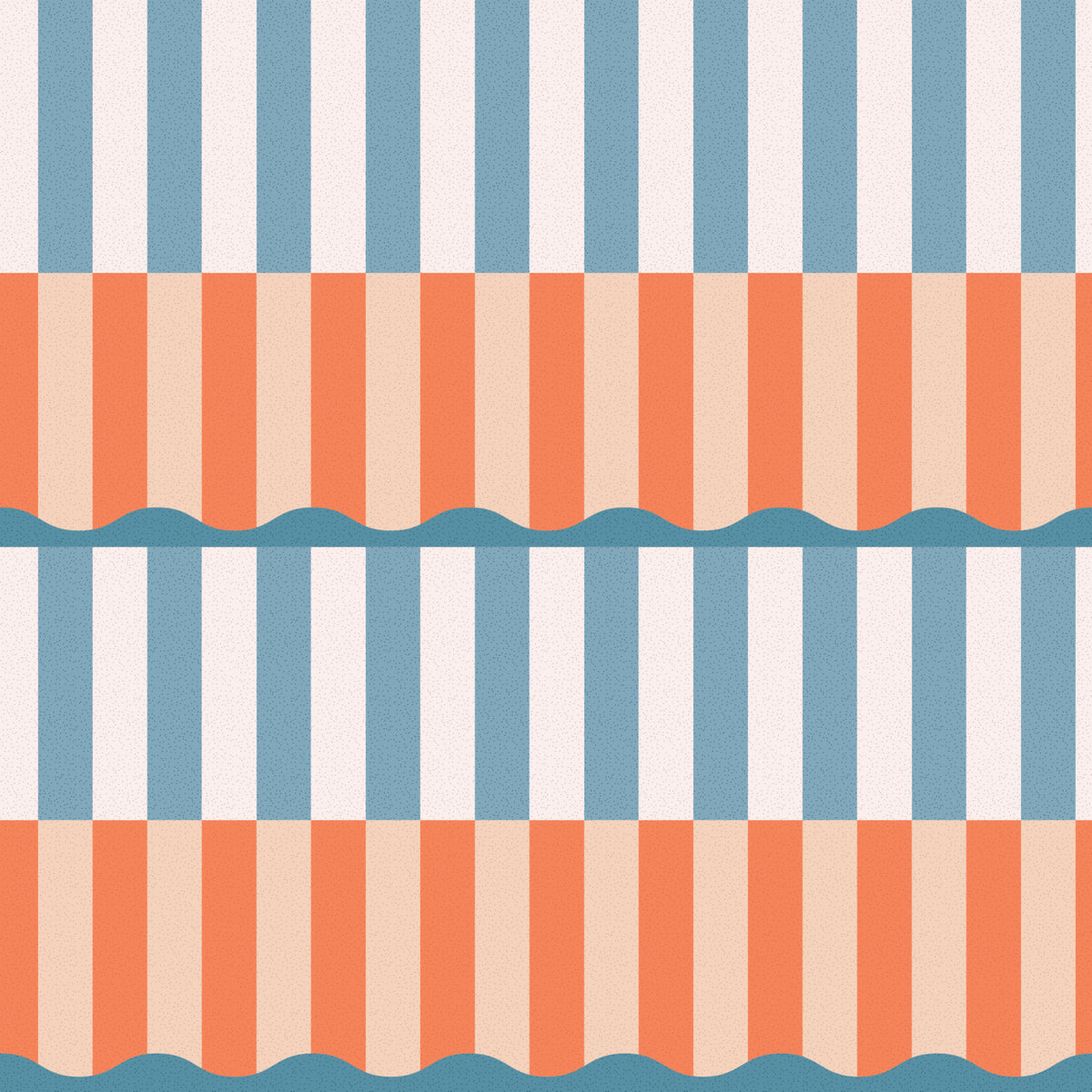 Sunset Waves Wallpaper⁠ in your room — zoomed