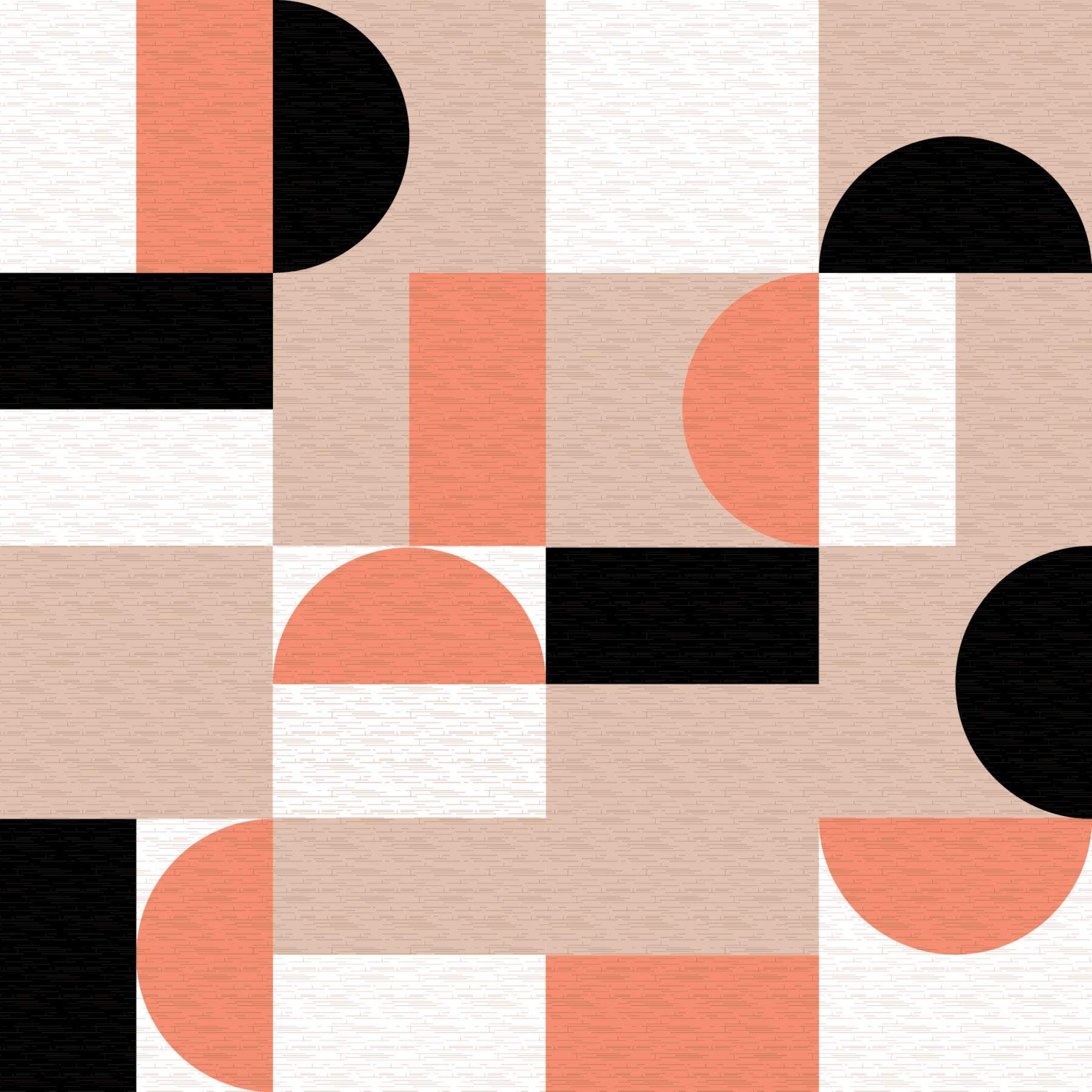 Blush Geometry Wallpaper⁠ in your room — zoomed