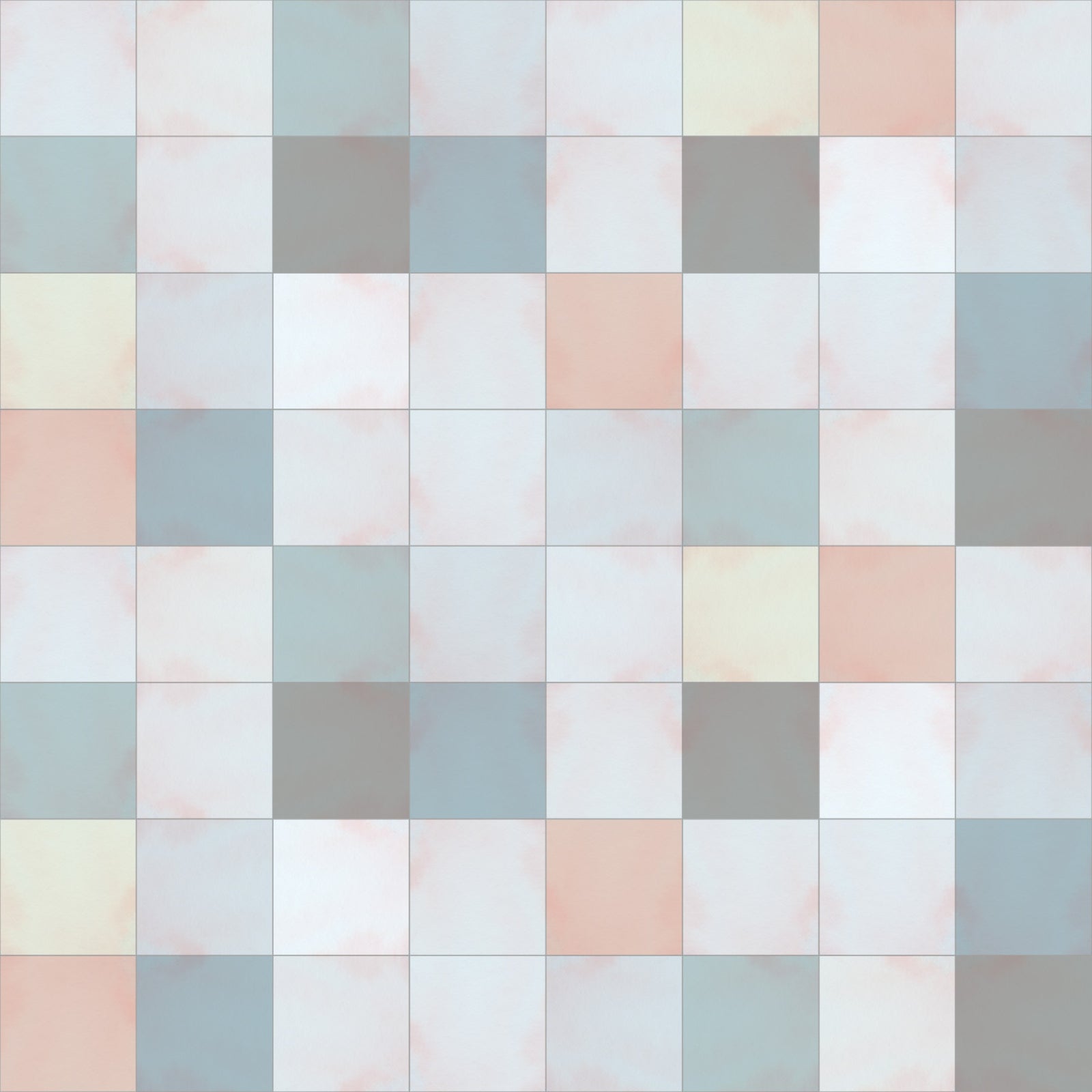 Soft Mosaic Tiles – Blue Mist Wallpaper⁠