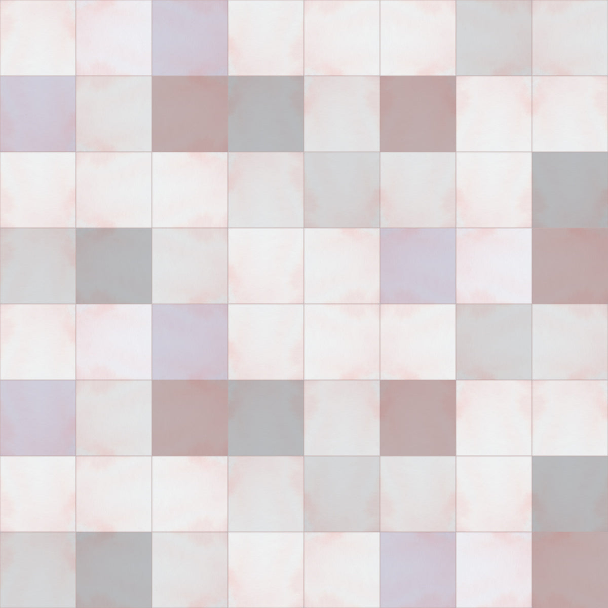 Soft Mosaic Tiles – Blush Beige-GreyBlue Wallpaper⁠ in your room