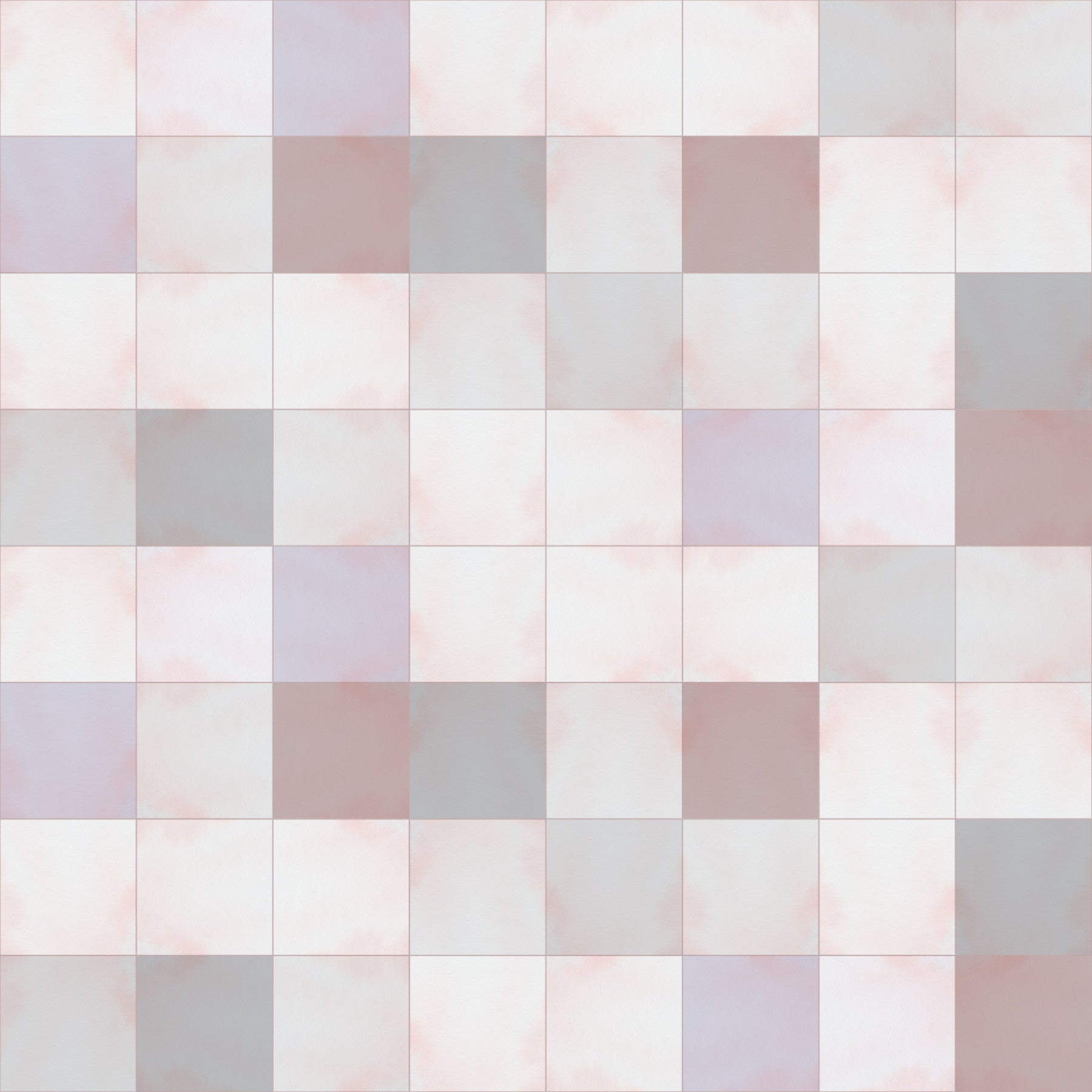Soft Mosaic Tiles – Blush Beige-GreyBlue Wallpaper⁠